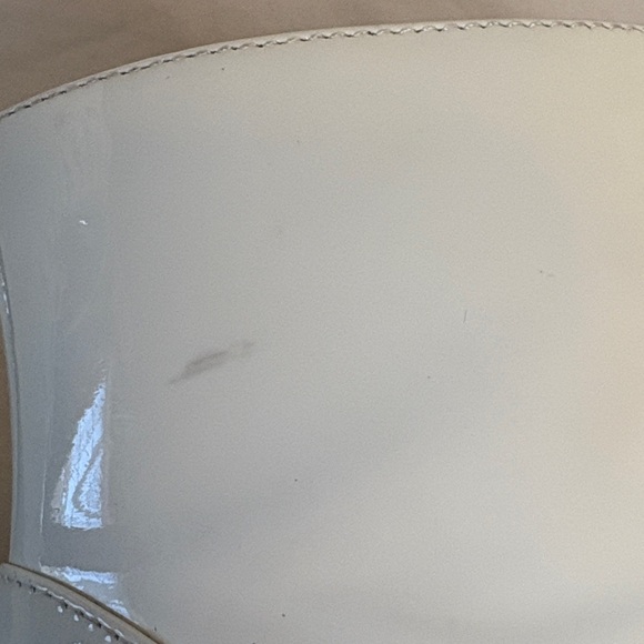 Calvin Klein Patent Leather White Lace-Up Boots Sz 9 - Picture 15 of 15